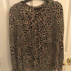 Sanctuary Bella Animal Print Blouse